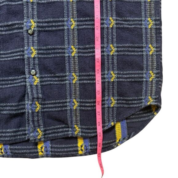Territory Ahead L Men's Fantastic Weathered Vintage Art Woven Shirt Jacket Blue - Picture 4 of 6